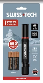 Фото товара «Фонарь Swiss+Tech 2AA 100/50 м, алюминиевый корпус »