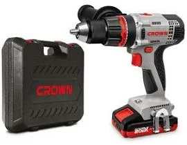 Фото товара «Аккумуляторная дрель-шуруповерт Crown CT21076HMX-2 BMC (2х2,0 Ач)»