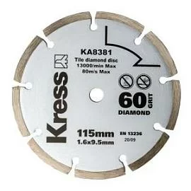 Фото товара «Диск алмазный Kress 115х1,6х9,5 мм »