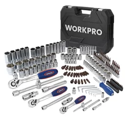 Фото товара «Набор головок и инструментов WORKPRO 1/4", 3/8",1/2" (172 шт) (WP202545) »