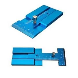 Фото товара «Линейка раздвижная с фиксатором и упором Uniqtool UTM-0098C-2 80х50»