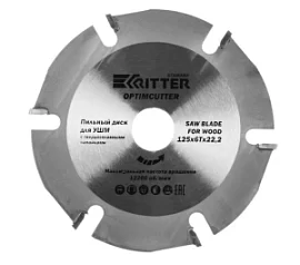 Фото товара «Диск пильный по дереву для УШМ Ritter OptimCutter T6 125x22,2 мм универс.»