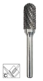 Товар «Бор-фреза твердосплавная ПрофОснастка №150 тип C 3х10х38 мм, хвостовик 3 мм» Фото товара «Бор-фреза твердосплавная ПрофОснастка №150 тип C 3х10х38 мм, хвостовик 3 мм»