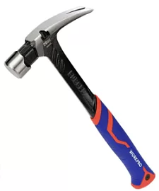 Фото товара «Молоток-гвоздодер WORKPRO 560 гр цельнокованый (WP241014)»