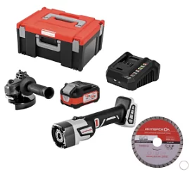 Фото товара «Аккумуляторная УШМ Интерскол УШМ-125/36ММ АПИ 36В (МБ-150+аккум18(36)+ЗУ18(36)+подарок)»