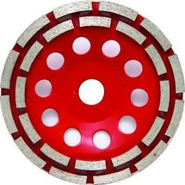 Фото товара «Чаша алмазная Elitech 125x22.2 мм двухрядная»