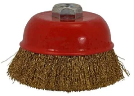 Фото товара «Корщетка для УШМ SEB 75 мм M14, латунная, чаша »