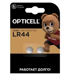 Товар «Батарейка Opticell LR44/LR1154/AG13/G13 (2 шт)» Фото товара «Батарейка Opticell LR44/LR1154/AG13/G13 (2 шт)»