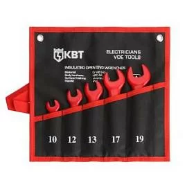 Фото товара «Набор ключей рожковых КВТ Эксперт НИИ-20 диэлектрических (5 шт)»