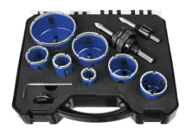 Фото товара «Набор алмазных коронок Зубр по керамике с оснасткой (7 шт) (29870-H7)»