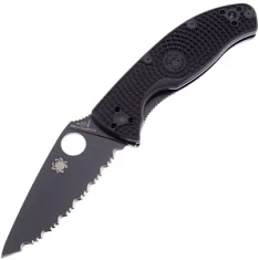 Вы смотрели Нож Spyderco Tenacious LTW Black Serrated (122SBBK)