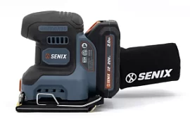 Фото товара «Аккумуляторная плоскошлифовальная машина Senix PSX2-M2-EU X2 20V (1х2,0 Ач)»
