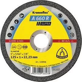 Фото товара «Диск по металлу Klingspor Supra A660R 125х1х22,2 мм »