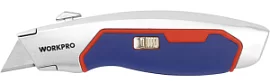 Товар «Нож выдвижной WORKPRO быстрооткрывающийся (WP213011)» Фото товара «Нож выдвижной WORKPRO быстрооткрывающийся (WP213011)»