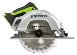 Фото товара «Аккумуляторная циркулярная пила Greenworks GD24CS 24В без акк и з/у»