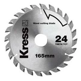 Фото товара «Диск пильный Kress ТСТ по дереву 165 мм »