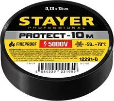 Вы смотрели Изолента ПВХ Stayer Protect 10 м х 15 мм, черная