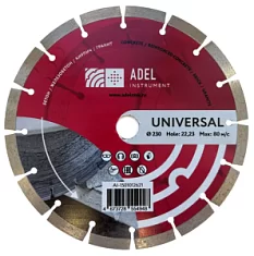Вы смотрели Диск алмазный Adel Instrument 230х2,6х22,2 мм универсальный
