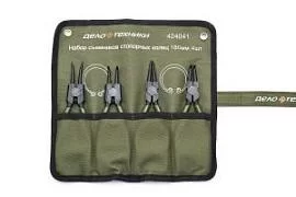 Товар «Набор съёмников стопорных колец Дело Техники 180 мм в тетроновом планшете (4 шт) » Фото товара «Набор съёмников стопорных колец Дело Техники 180 мм в тетроновом планшете (4 шт) »