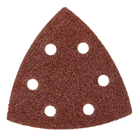 Товар «Лист шлифовальный Elitech 93х93 мм Р40, треугольный (5 шт)» Фото товара «Лист шлифовальный Elitech 93х93 мм Р40, треугольный (5 шт)»