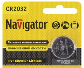 Товар «Батарейка Navigator NBT-CR2032-BP2 (1 шт)» Фото товара «Батарейка Navigator NBT-CR2032-BP2 (1 шт)»