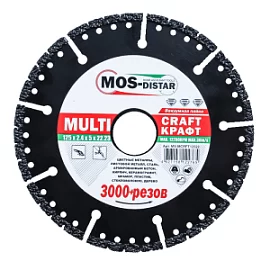 Фото товара «Диск алмазный Mos-Distar Multi Craft 125x2.4x5x22.23 »