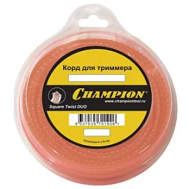 Товар «Леска для триммера Champion Square Twist Duo 2,4 мм/12 м витая» Фото товара «Леска для триммера Champion Square Twist Duo 2,4 мм/12 м витая»