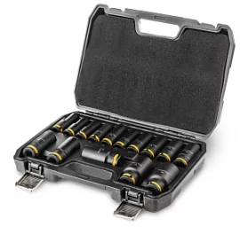 Фото товара «Набор торцевых головок Runtec 1/2" 10-32 мм ударные (15 шт)»