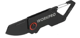 Товар «Нож складной WORKPRO с карабином (WP381009)» Фото товара «Нож складной WORKPRO с карабином (WP381009)»