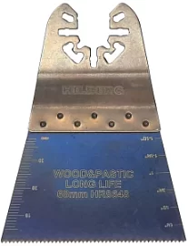 Фото товара «Насадка-полотно пильное для реноватора Hilberg Wood&Plastic 68х40х18 TPI по древесине и пластику»
