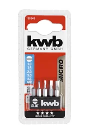 Фото товара «Набор бит KWB Micro SL 1.0, 1.5, 2.0, 3.0, 3.5 28 мм (5 шт)»