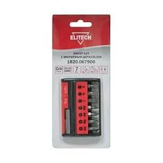 Вы смотрели Набор бит Elitech с магнитным держателем (7 шт)