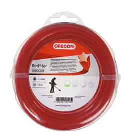 Товар «Леска для триммера Oregon Red Starline 2,4 мм/15 м звезда» Фото товара «Леска для триммера Oregon Red Starline 2,4 мм/15 м звезда»