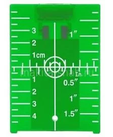 Фото товара «Мишень для нивелиров Elitech, зелёный луч»