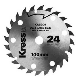 Фото товара «Диск пильный Kress ТСТ по дереву 140х1,6х20 мм »