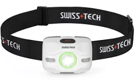Фото товара «Фонарь Swiss+Tech налобный 3AAA, 80/50 м, белый, 3 режима»