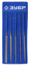 Товар «Набор надфилей Зубр Эксперт 140 мм с алмазным напылением (5 шт)» Фото товара «Набор надфилей Зубр Эксперт 140 мм с алмазным напылением (5 шт)»