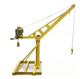 Фото товара «Строительный мини кран Ocalift Кадет поворотный, со стрелой с лебёдкой TSA 500 кг 40 м 220В»