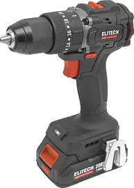 Фото товара «Аккумуляторная ударная дрель-шуруповерт Elitech HD CD 20ISL2 (2х2,0 Ач) (E2201.041.01) »