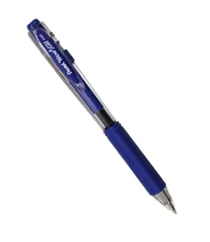 Фото товара «Ручка гелевая автоматическая с трехгранным корпусом Pentel Gel Wow 0,7 мм, синяя»