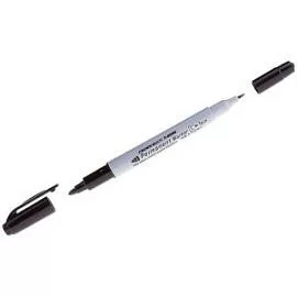 Товар «Маркер перманентный Crown 2/1 мм, пулевидный двухсторонний, черный » Фото товара «Маркер перманентный Crown 2/1 мм, пулевидный двухсторонний, черный »