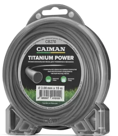 Товар «Леска для триммера Сaiman Titanium Power 3,0 мм/15 м круглая» Фото товара «Леска для триммера Сaiman Titanium Power 3,0 мм/15 м круглая»