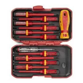 Товар «Набор диэлектрических отверток КВТ Профи НИО-4412 (12 шт) » Фото товара «Набор диэлектрических отверток КВТ Профи НИО-4412 (12 шт) »