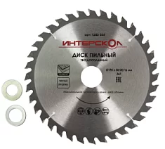 Вы смотрели Диск пильный Интерскол 190x30/20/16 мм 36Т по ламинату