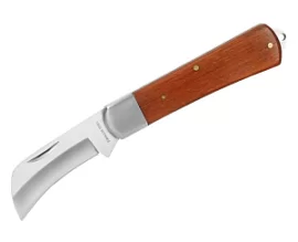 Товар «Нож электрика WORKPRO 120 мм с изогнутым лезвием и деревянной рукояткой (WP294002)» Фото товара «Нож электрика WORKPRO 120 мм с изогнутым лезвием и деревянной рукояткой (WP294002)»