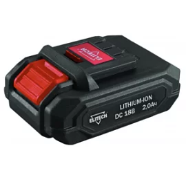 Фото товара «Аккумулятор Elitech 18В 2,0 Aч Li-ion 1820.098600»