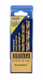 Фото товара «Набор сверл по металлу МастерАлмаз HSS-TiN 4,0-10 мм (5 шт)»