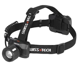 Товар «Фонарь налобный Swiss+Tech 4AAA 150/100 м, регулируемый фокус, 3 режима» Фото товара «Фонарь налобный Swiss+Tech 4AAA 150/100 м, регулируемый фокус, 3 режима»
