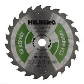 Товар «Диск пильный Hilberg Industrial Дерево 190х20 мм 24T тонкий рез» Фото товара «Диск пильный Hilberg Industrial Дерево 190х20 мм 24T тонкий рез»