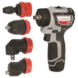 Фото товара «Аккумуляторная дрель-шуруповерт Интерскол КомбиМАКС ДА-10/12В (2х2,0 Ач) в кейсе, 4 насадки»